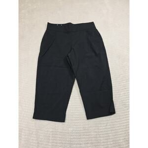 Columbia Capri Pants Womens Medium Black Outdoor Hiking Elastic Waist